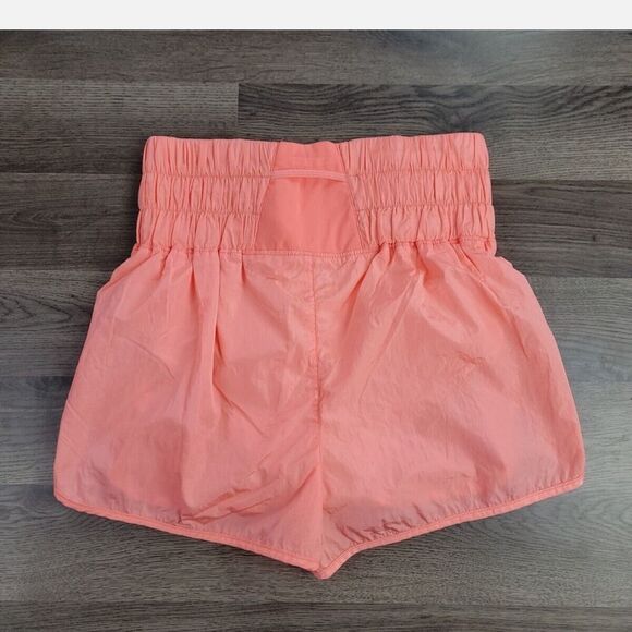 Free People FP Movement The Way Home Shorts High Rise Athletic Papaya Coral M - Picture 3 of 9